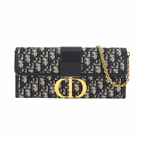 Christian Dior Oblique 30 Montaigne Clutch Chain Shoulder Bag 90235581 - Picture 1 of 9